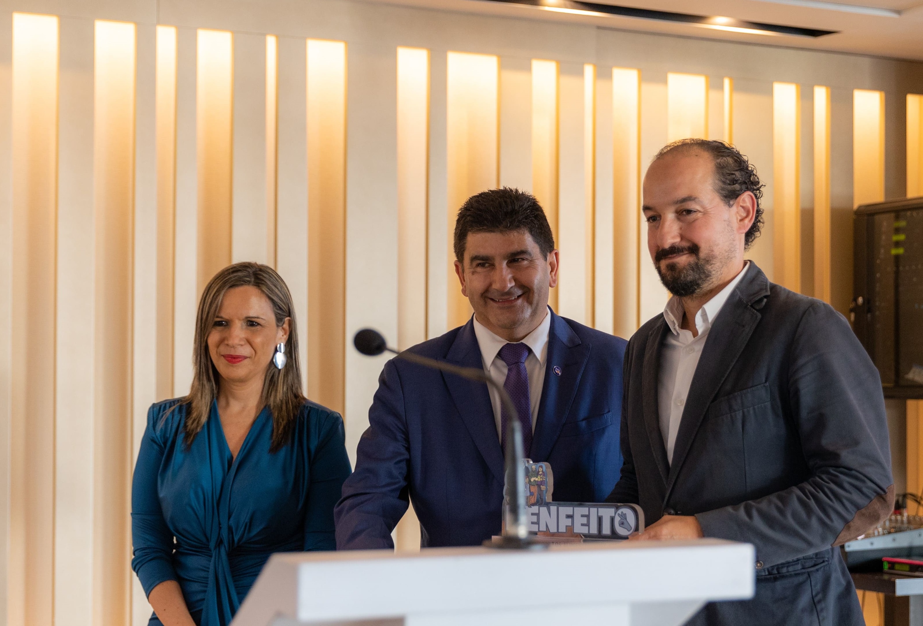 Rocío Arnoso, Pedro Blanco e Antonio Viejo Puga (Estrella Galicia)