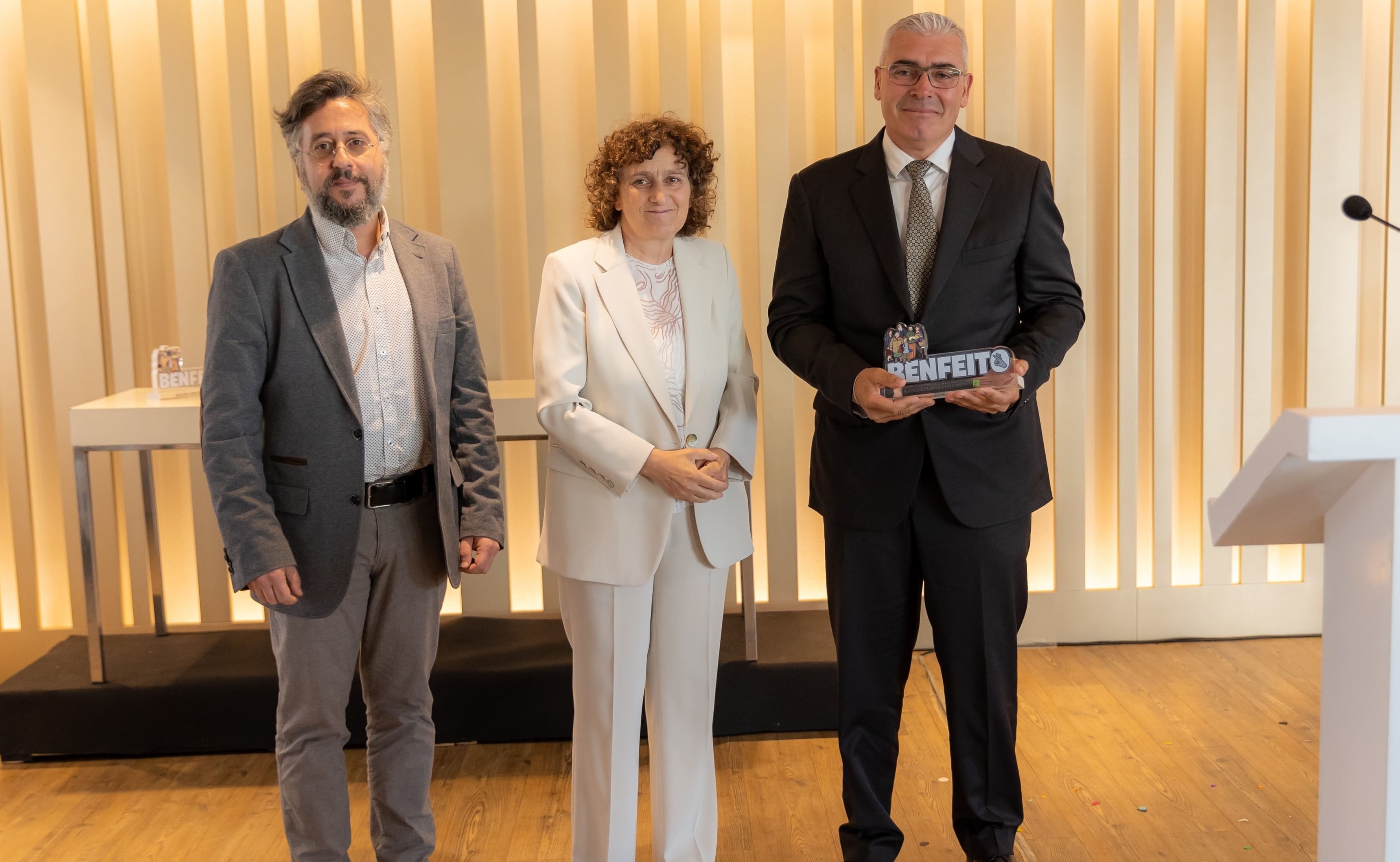 Óscar Porral, Goretti Sanmartín e Juan Carlos Nacimento (Mar de Ons)